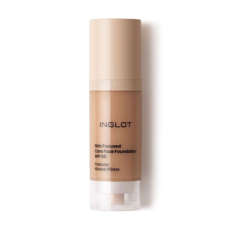 

Inglot, Skin Focused Care Foundation Spf 50, Apricot Tan 314