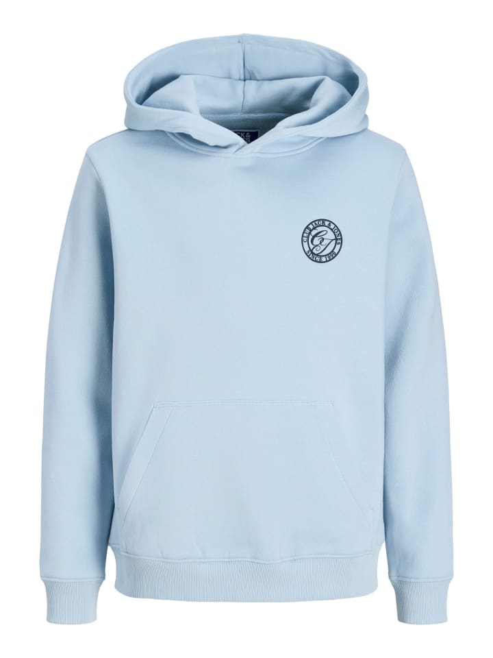 

JACK & JONES Junior Толстовка с капюшоном JJALLIANCE SWEAT HOOD JNR небесно-голубого цвета
