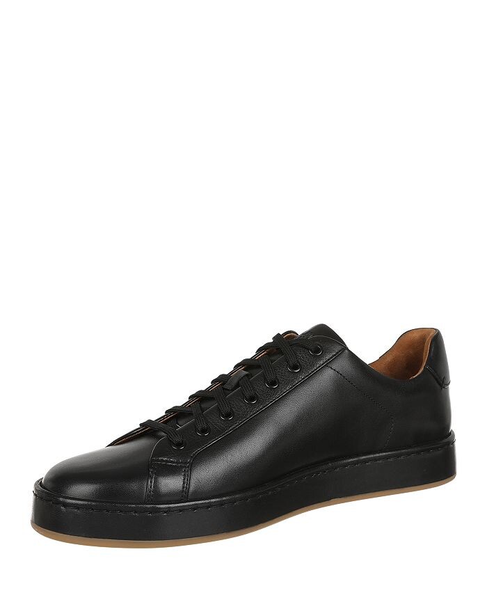 Мужские низкие кожаные кроссовки Allen Edmonds Barnes, черный — фото 4