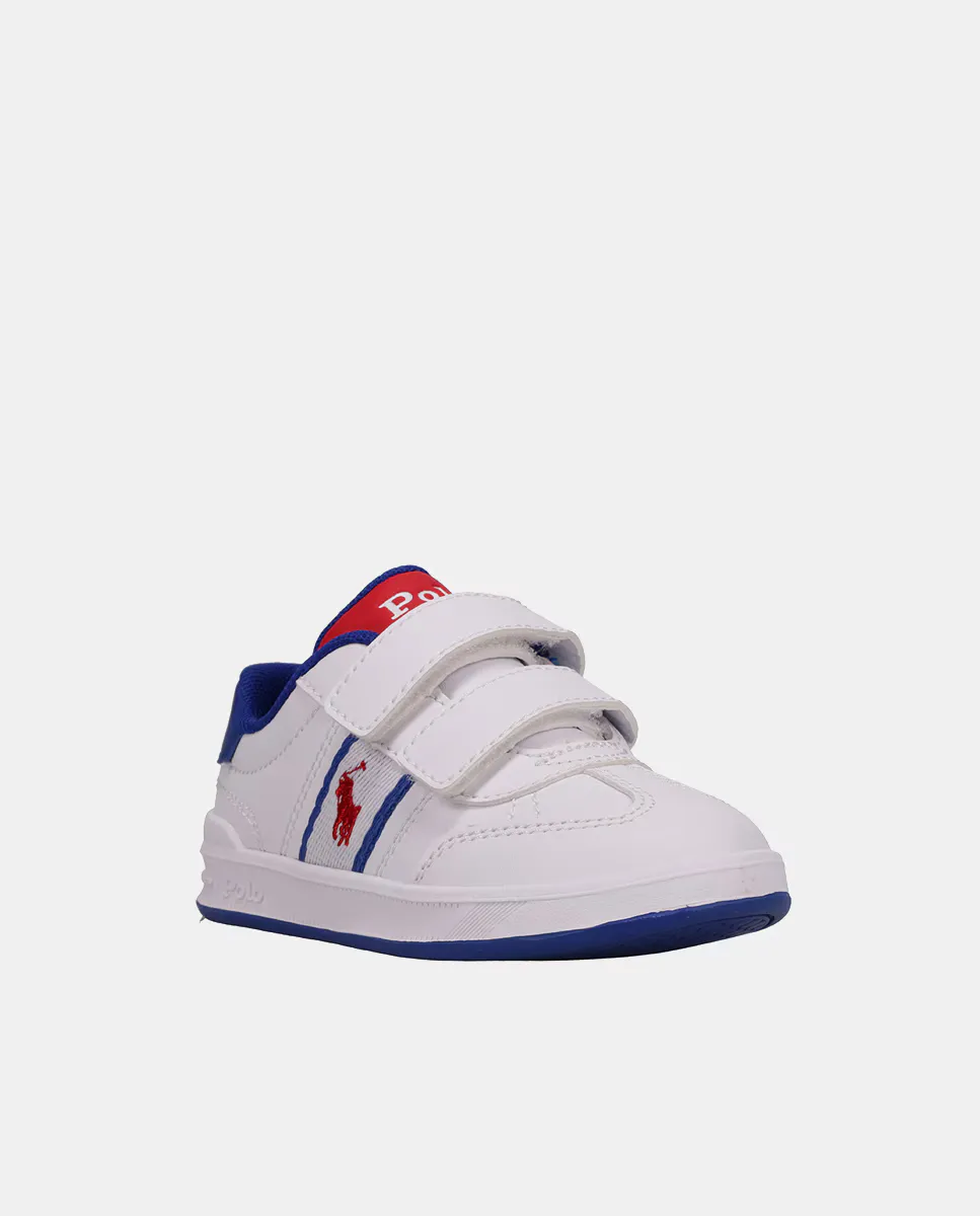 

Heritage Court III T-toe EZ Кроссовки для мальчика Polo Ralph Lauren, белый