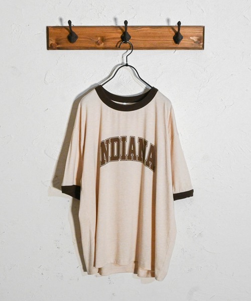 

Футболка из джерси, с контрастной отделкой Anytime Songs, бежевый меланж