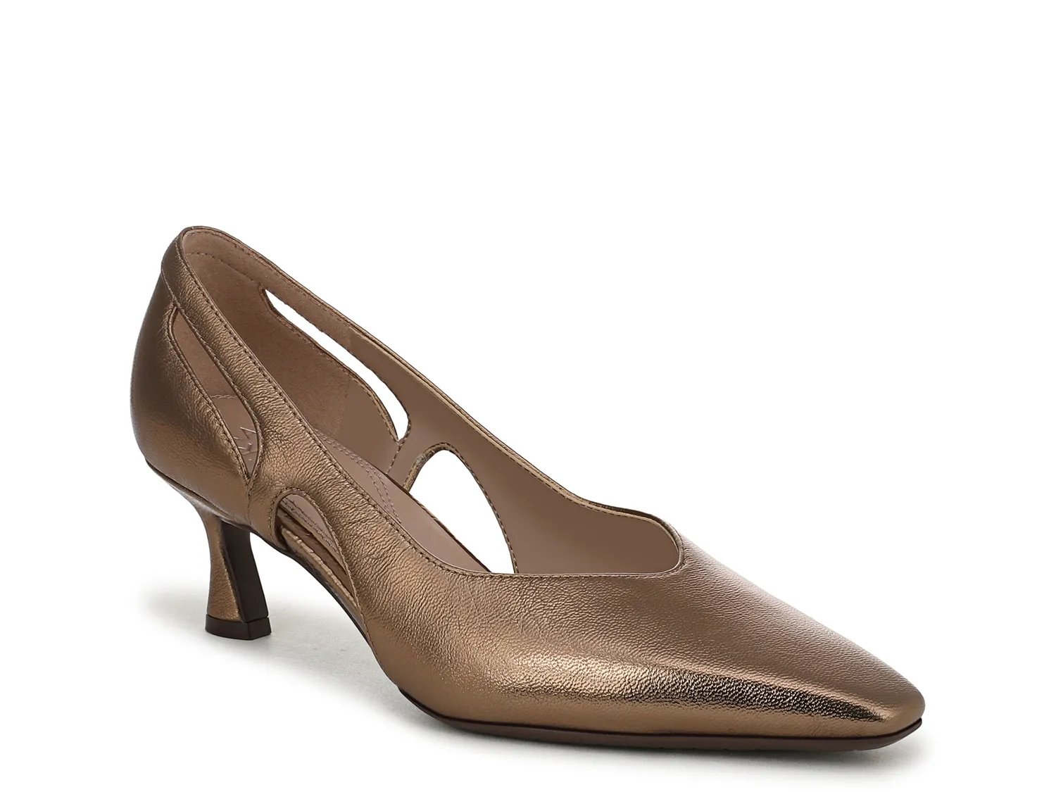 Туфли Naturalizer Gracie Pump, Gold Leather