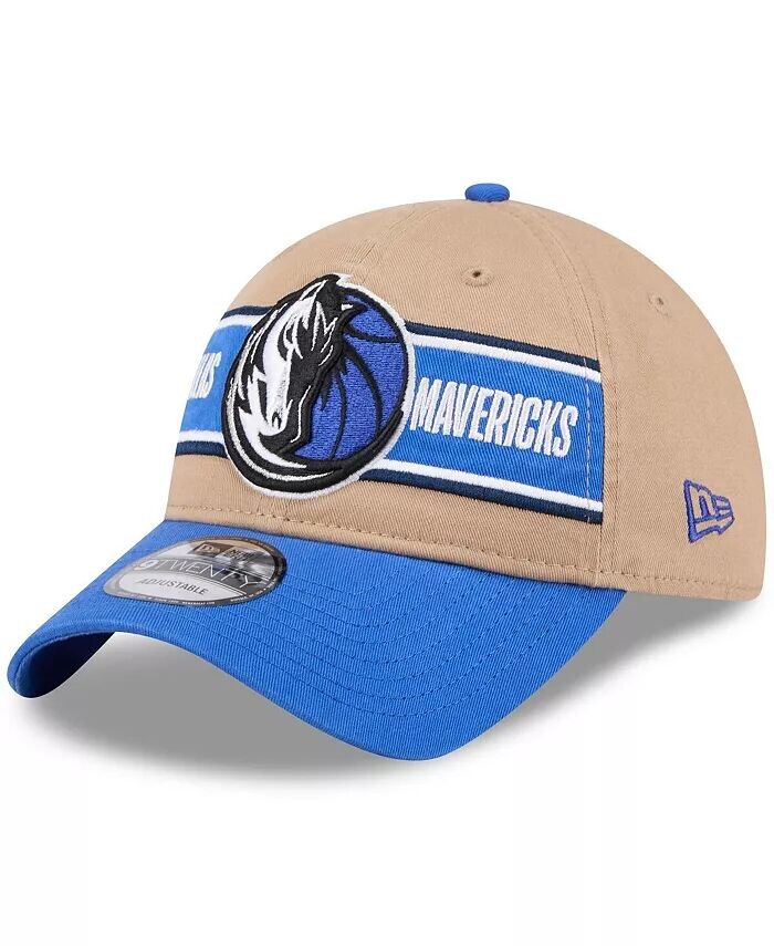 

Мужская светло-коричневая/синяя регулируемая кепка Dallas Mavericks NBA Draft 9TWENTY 2024 New Era, коричневый