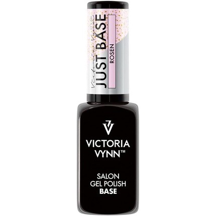 

JUST BASE ROSEN Hard & Long Nails УФ-светодиодный гибридный гель-лак 8 мл золотисто-розовый Victoria Vynn