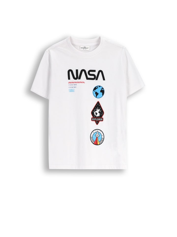 

белая футболка с короткими рукавами Coccodrillo, Белый, белая футболка с короткими рукавами Coccodrillo