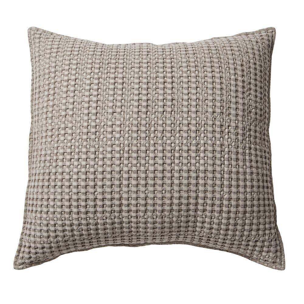 

Подушка Levtex Home Mills Waffle Square, цвет Taupe