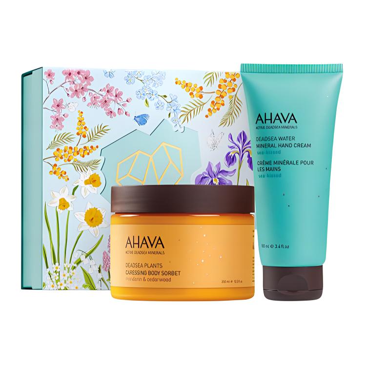 

Набор для ухода Smooth Elastic And Moisturizing Care Kits, увлажняющий и успокаивающий кожу, 350мл+100мл Ahava, two-piece set: moisturizing and hydrating lotion 350ml+sea kiss hand cream 100ml