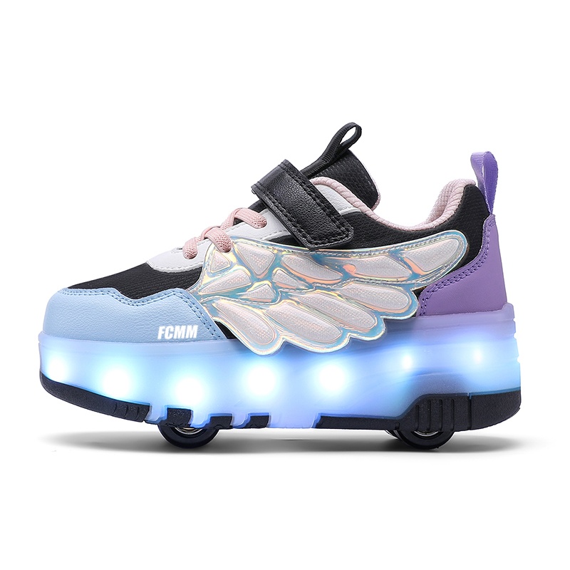 

Противоскользящая износостойкая повседневная обувь для детей FCMM, черный/фиолетовый