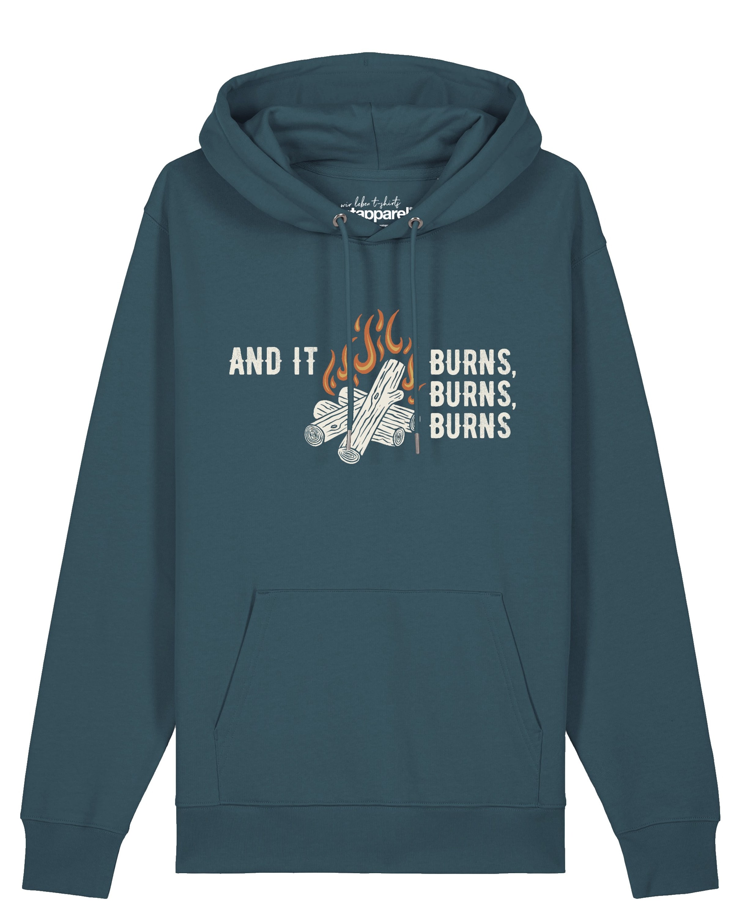 

Watapparel Толстовка 'And it burns' в синем цвете