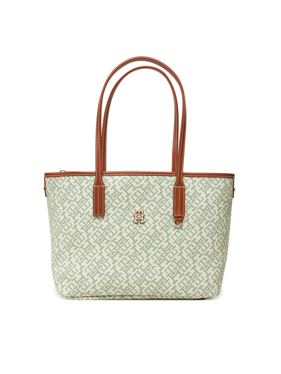

Сумочка Th Monoplay Leather Mini Tote AW0AW17415 Tommy Hilfiger, зеленый