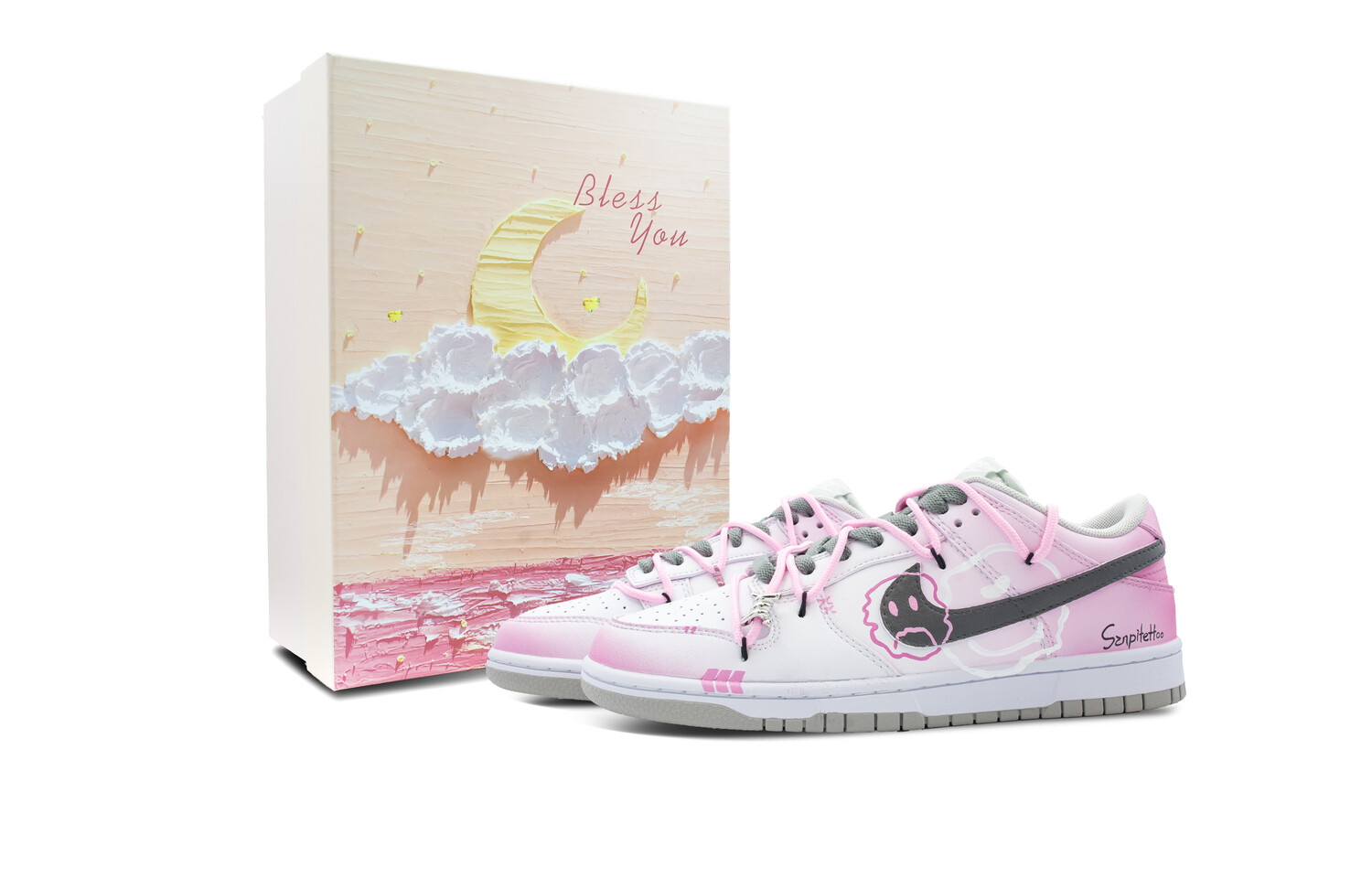 

Кроссовки Nike Dunk Skateboarding Shoes Men Low-top Purple/Pink, фиолетовый