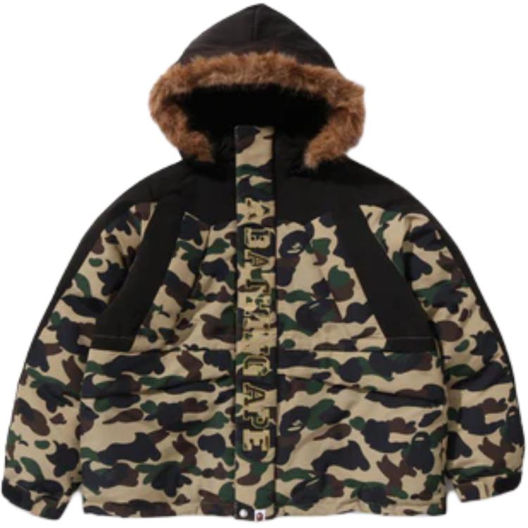 

1st Camo серия FW25 пуховик мужской A BATHING APE, желтый