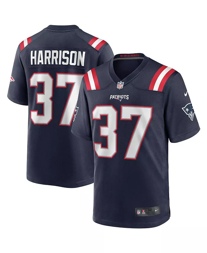 

Мужская игровая футболка Rodney Harrison в синем цвете New England Patriots, вышедшая из употребления (ретро) Nike