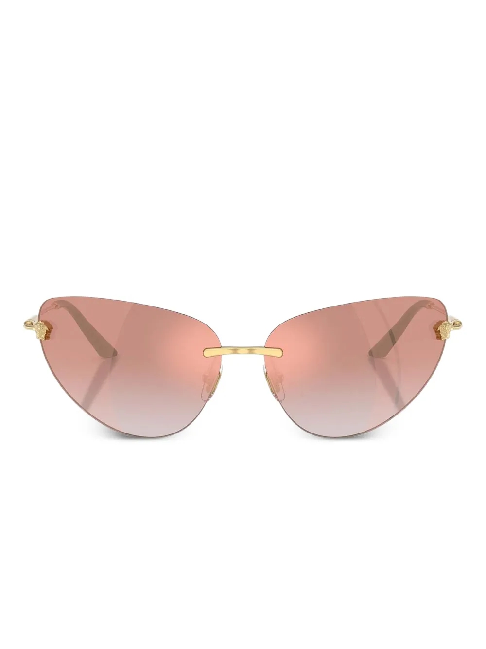 

Солнцезащитные очки «кошачий глаз» от Medusa Versace Eyewear, золотой