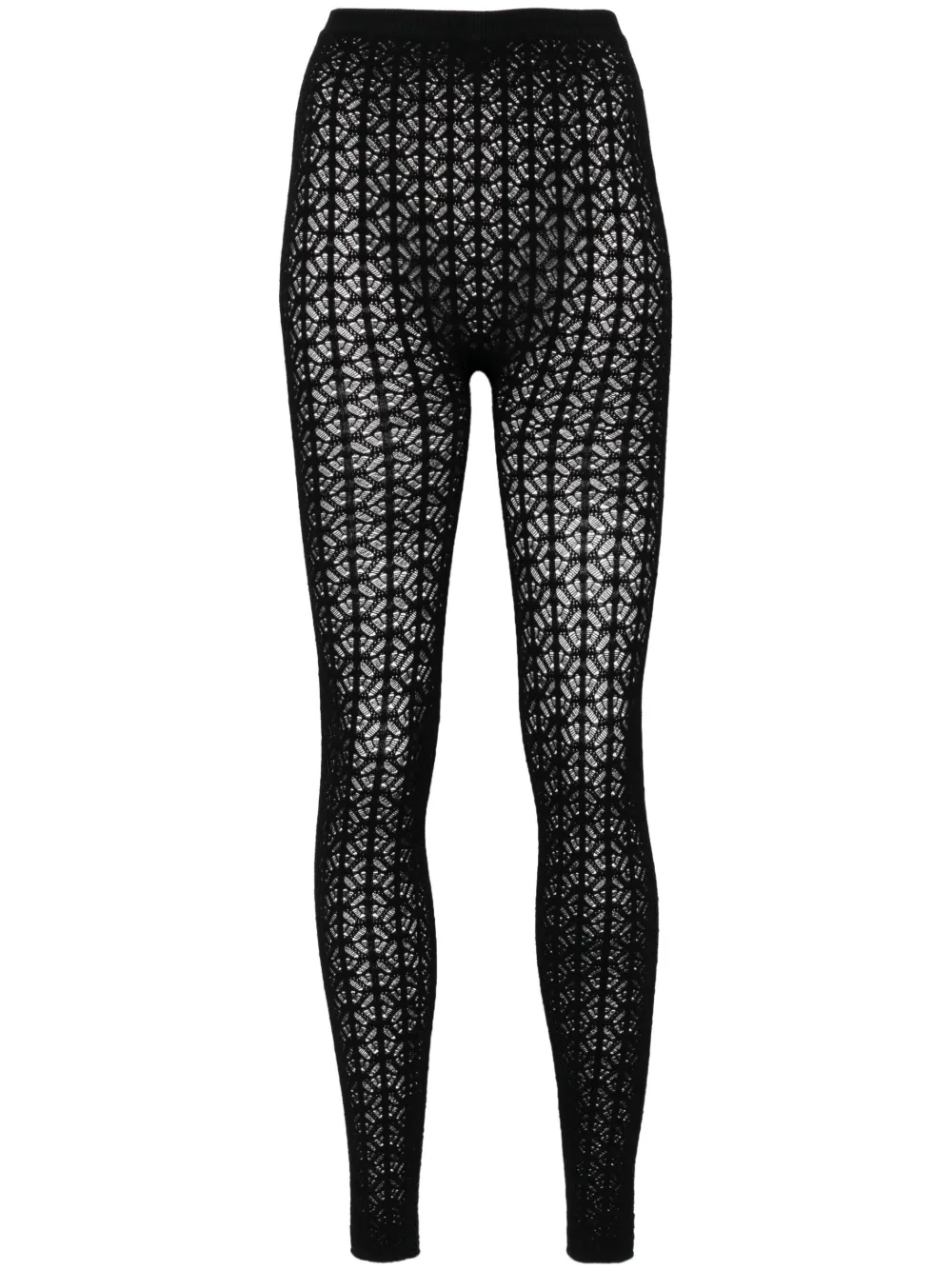 

Кружевные леггинсы Alaïa, черный
