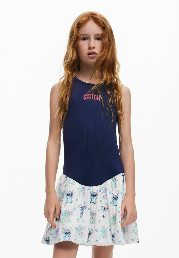 Платье-Свитер с комбинированной вышивкой Desigual, Blue — фото 2