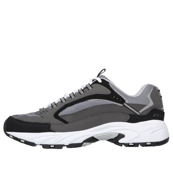 

Кроссовки stamina cutback 'grey black' Skechers, серый