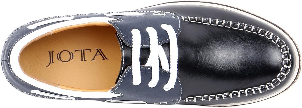 Мужские модные кожаные ботинки-лодочки с подъемом на 2,4 GKC23 Jota Shoes, черный — фото 4