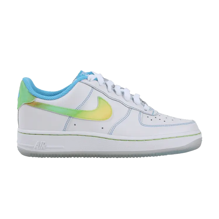 

Кроссовки Nike Air Force 1 Low LE GS White Pro Cyan Citron, белый