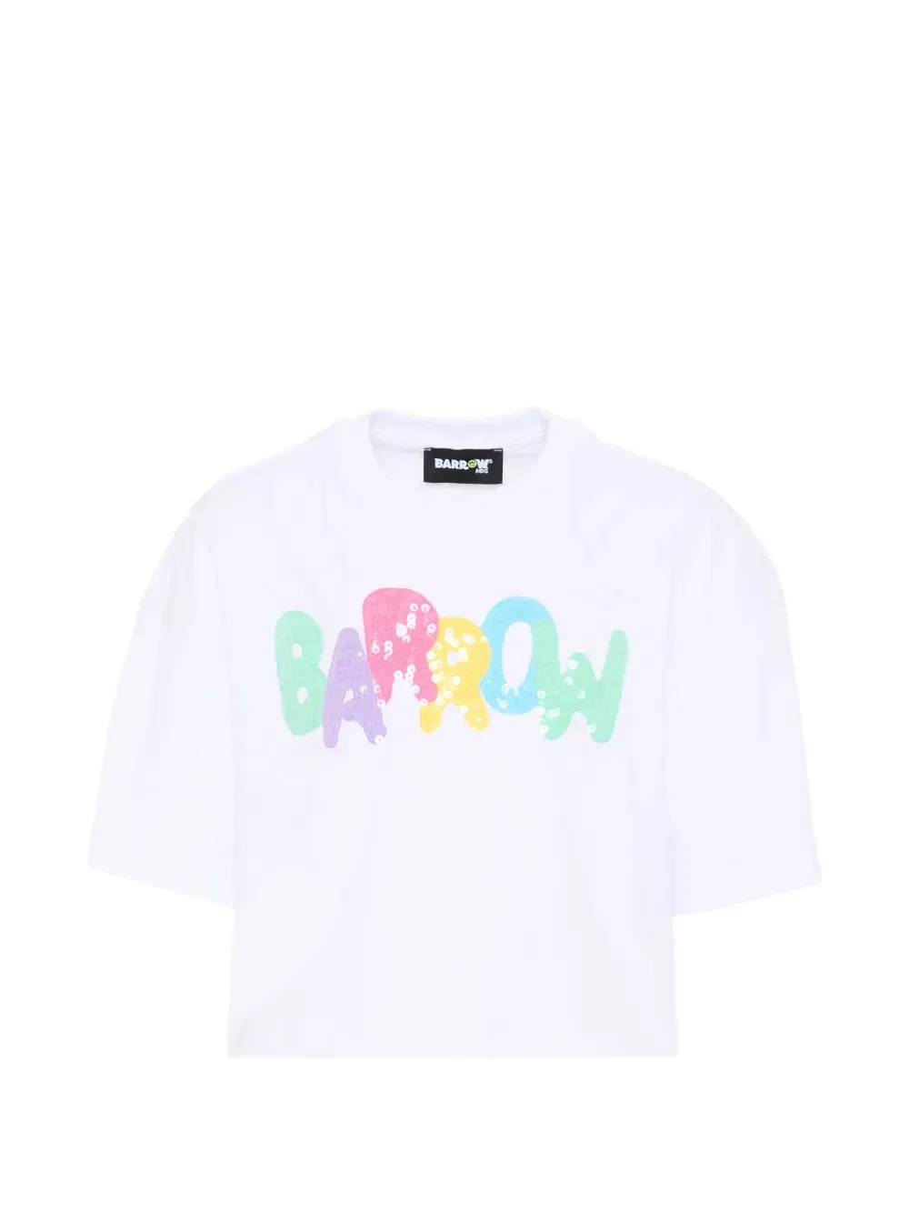 Футболка с пайетками Barrow Kids, белый