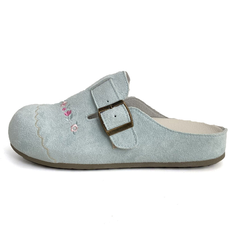 WENPU Закрытые тапочки женские светло-зеленые, цвет Light Green — фото 3