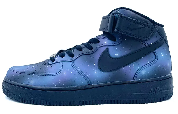 

Кроссовки Nike Air Force 1 Skateboarding Shoes Unisex Mid-top Blue, цвет Starry Sky