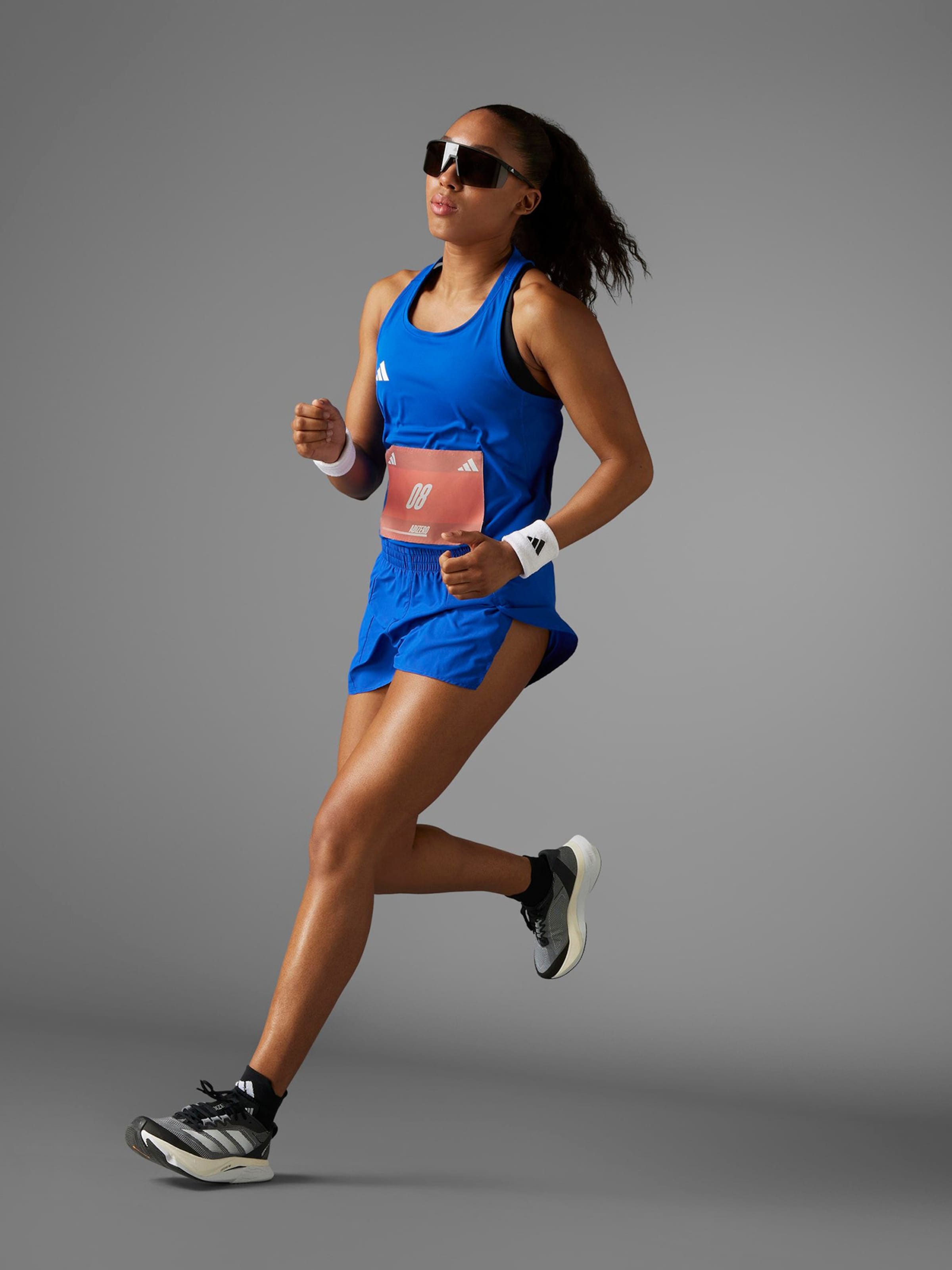 Adidas Performance Узкие спортивные шорты 'Adizero' в цвете Royal Blue — фото 4