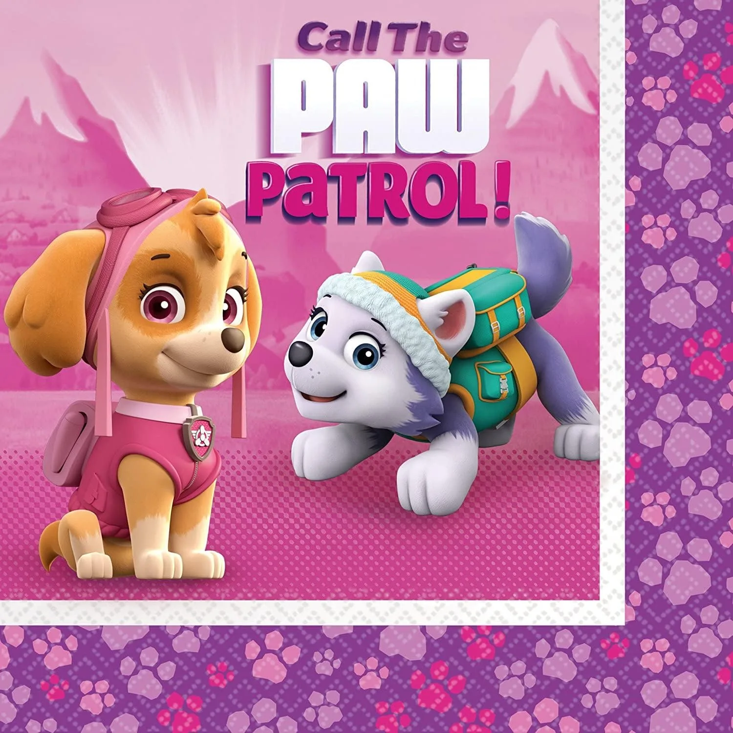 Набор для вечеринки Paw Patrol Pink на 16 детей (16 тарелок, 16 стаканов, 20 салфеток) — фото 4