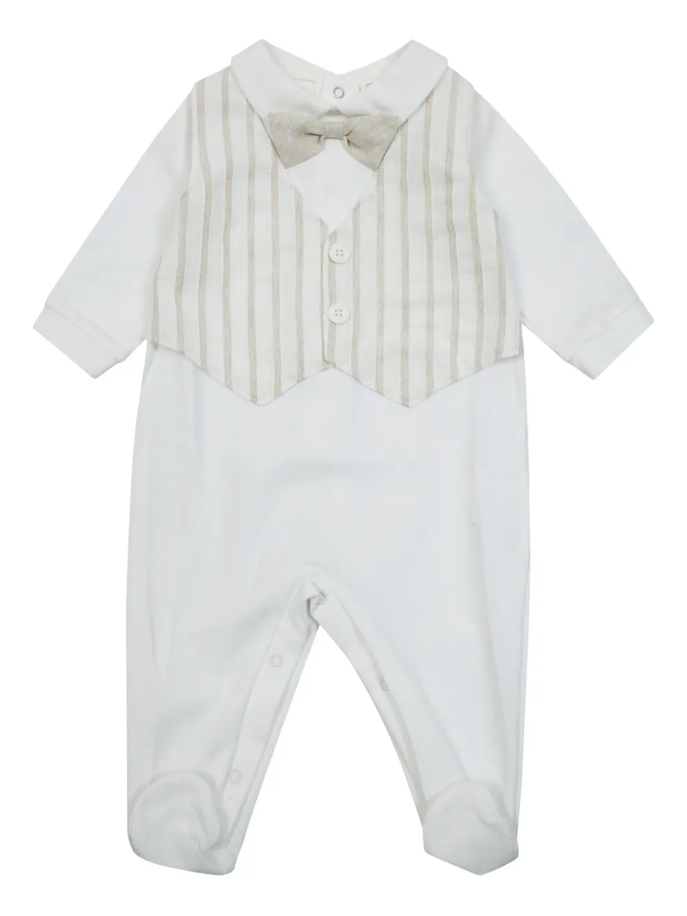 

Спортивный костюм с полосатым жилетом Lalalu, белый