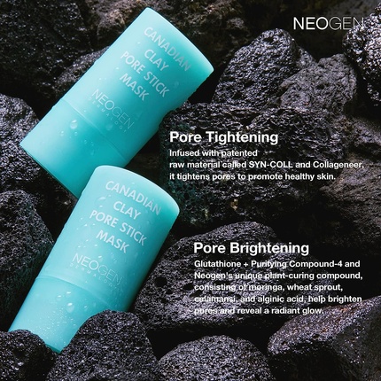 

Neogenlab Dermalogy Pore Clarifying Clay Mask Stick — уменьшает расширенные поры, черные точки и избыток кожного сала, Dermalogy By Neogenlab