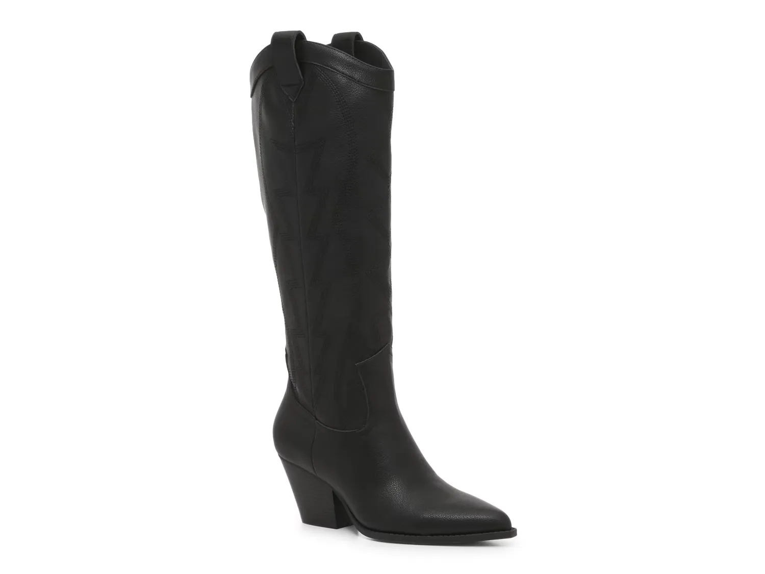 Сапоги Leeah Wide Calf Cowboy Boot Mix No. 6, черный