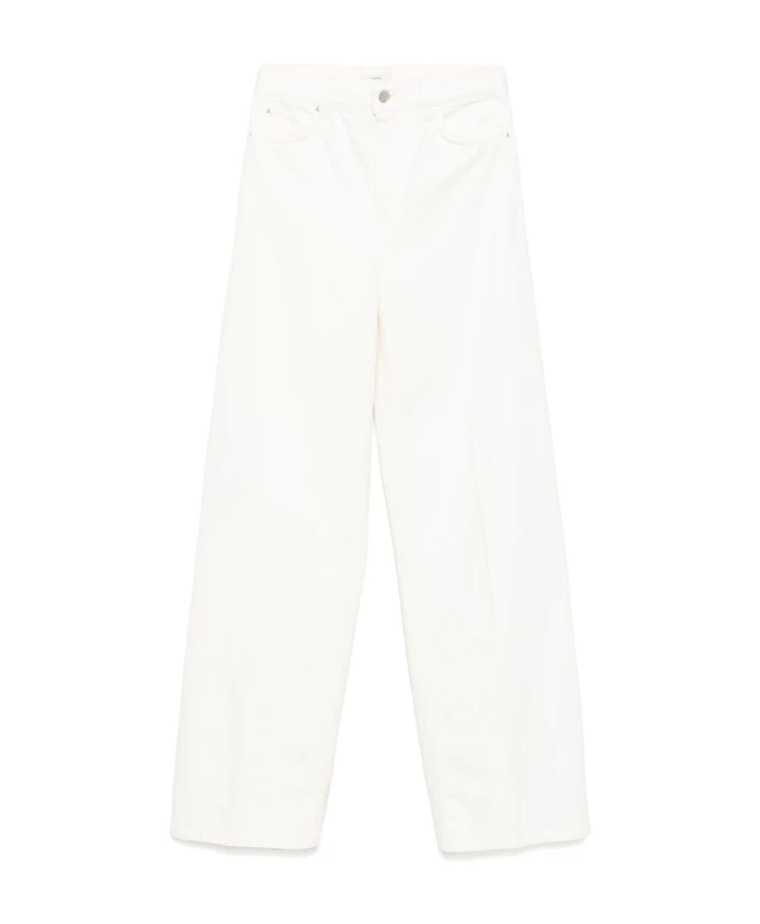 

Белые джинсы с широкими штанинами из органического хлопка Totãªme, белый