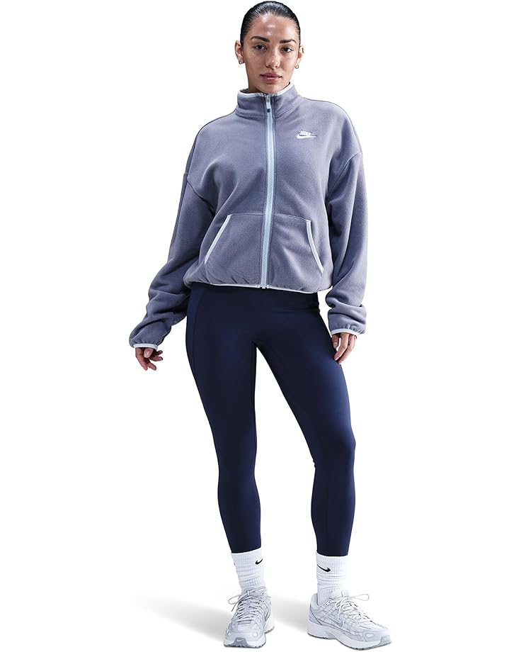 

Женская утепленная курка Nike Sportswear Club Fleece Loose Cozy Track, World Indigo/Celestine Blue