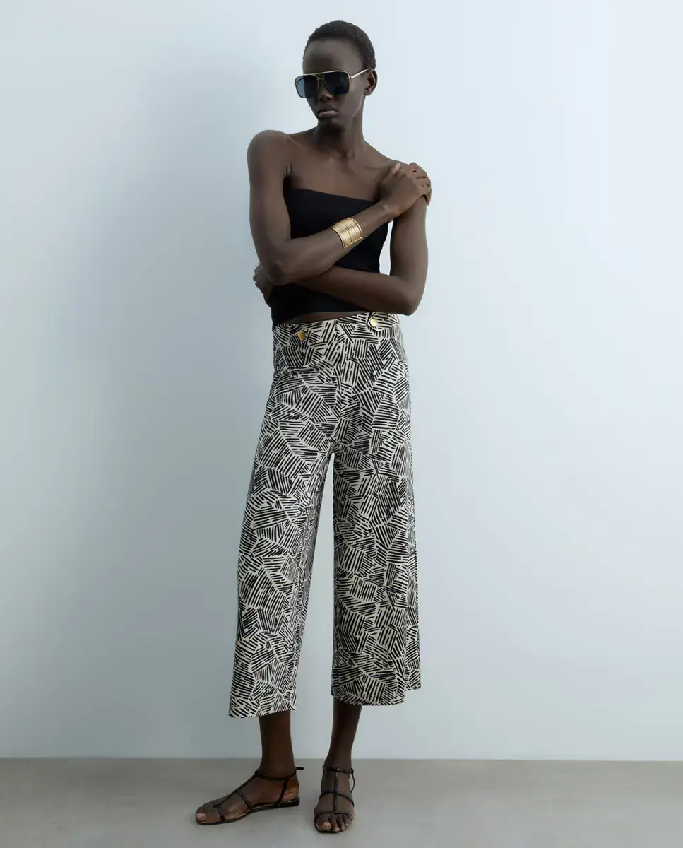 

Брюки-стринги с принтом Sfera, черный