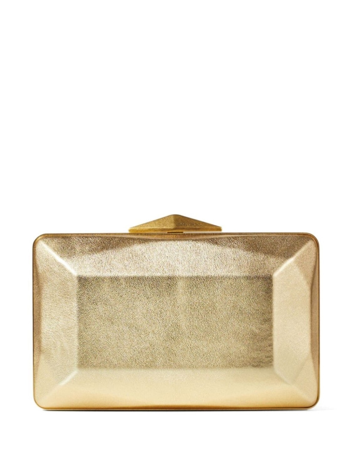 

Клатч Jimmy Choo Diamond Box с эффектом металлик, золотистый