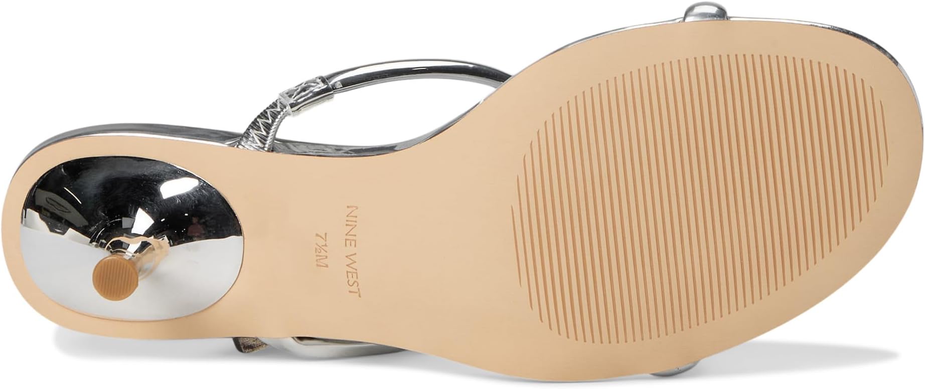 Туфли Nine West Women's Berri, Silver Mirror Metallic — фото 3