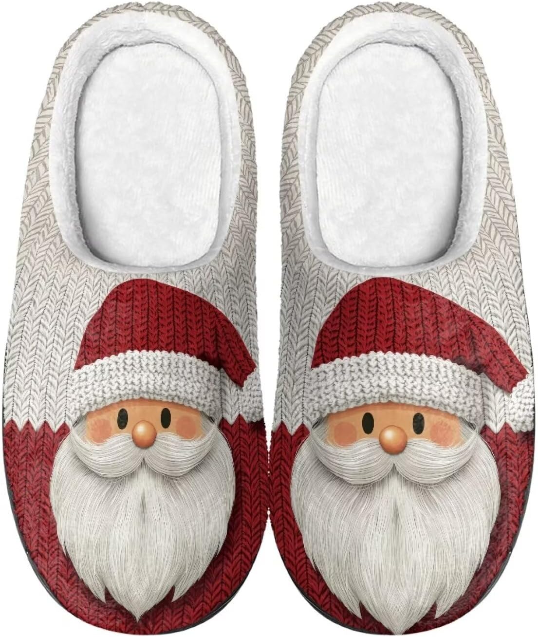 

Тапочки для женщин и мужчин, рождественские домашние тапочки, тапочки для дома, рождественские тапочки для всей семьи Srengjodk, Chic Santa Print