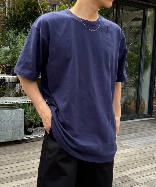 

Футболка с коротким рукавом, высококачественный хлопок, 6.2 унции (176 г) United Athle, темно-синий