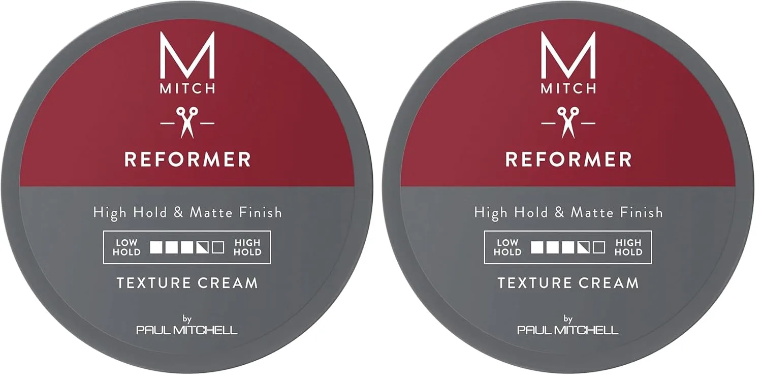 Крем для текстурирования волос MITCH by Paul Mitchell Reformer для мужчин, с сильной фиксацией, матовым финишем, подходит для всех типов волос, особенно для тонких и средних, 85 г. 170.10 г (2 шт.)
