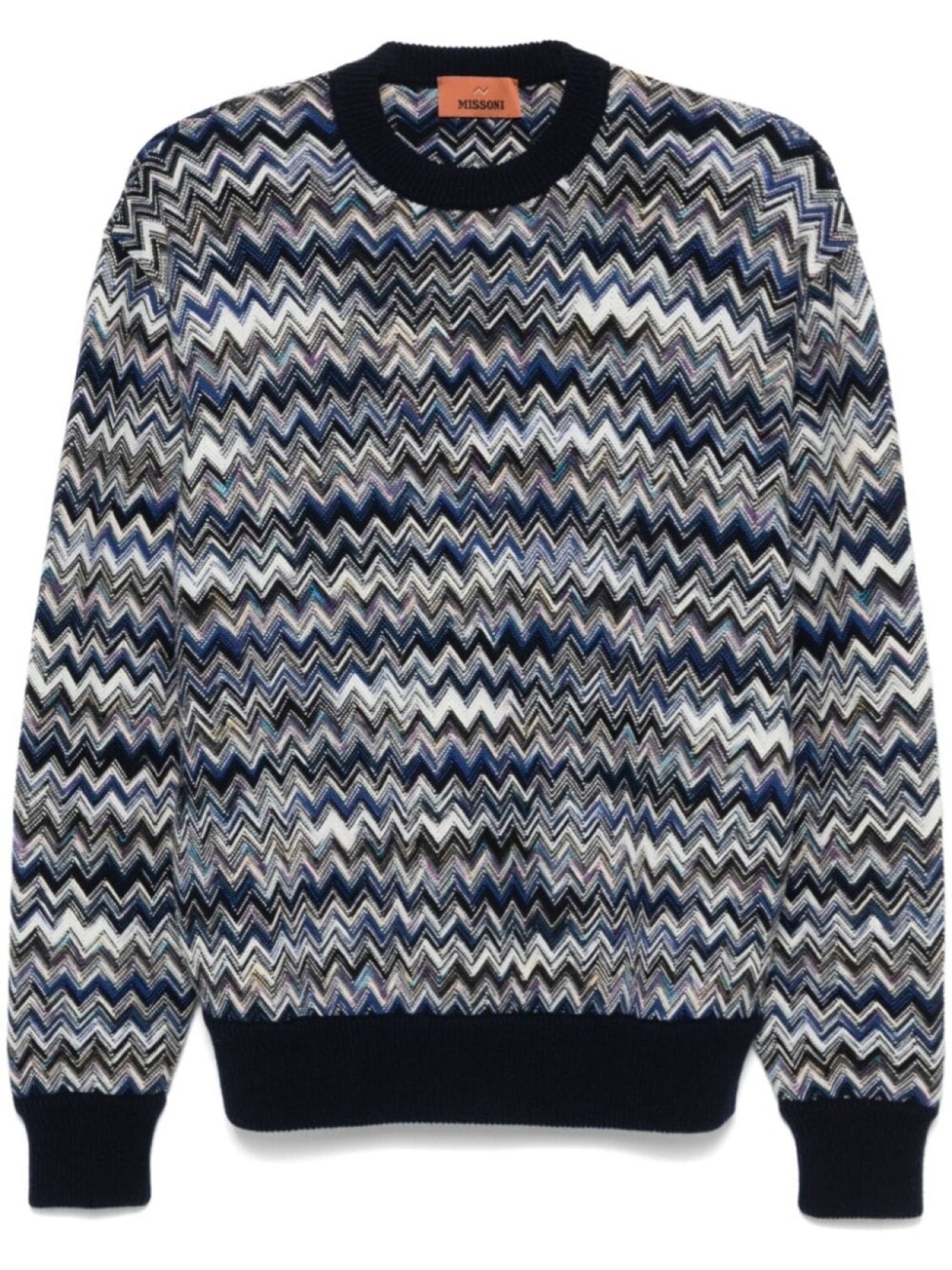

Свитер с узором зигзаг Missoni, синий