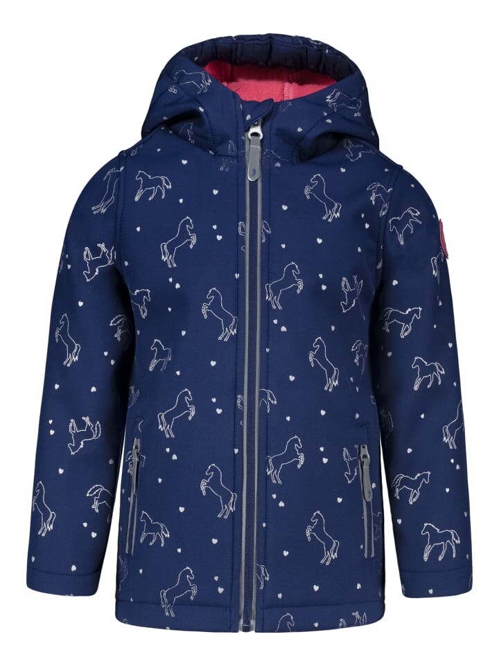 

Куртка софтшелл Salt and Pepper AOP Horses, цвет true navy