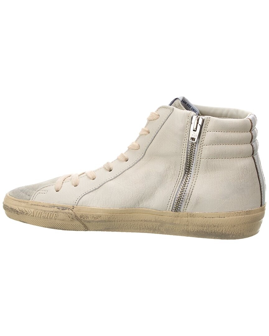 

Высокие кеды Golden Goose из кожи и замши, белый