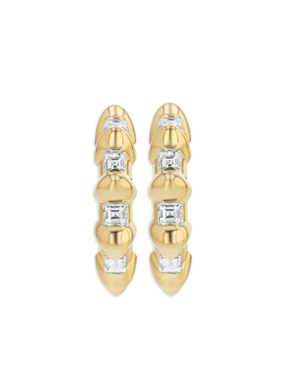 

Серьги Bubble из желтого золота с бриллиантами Lizzie Mandler Fine Jewelry, золотой