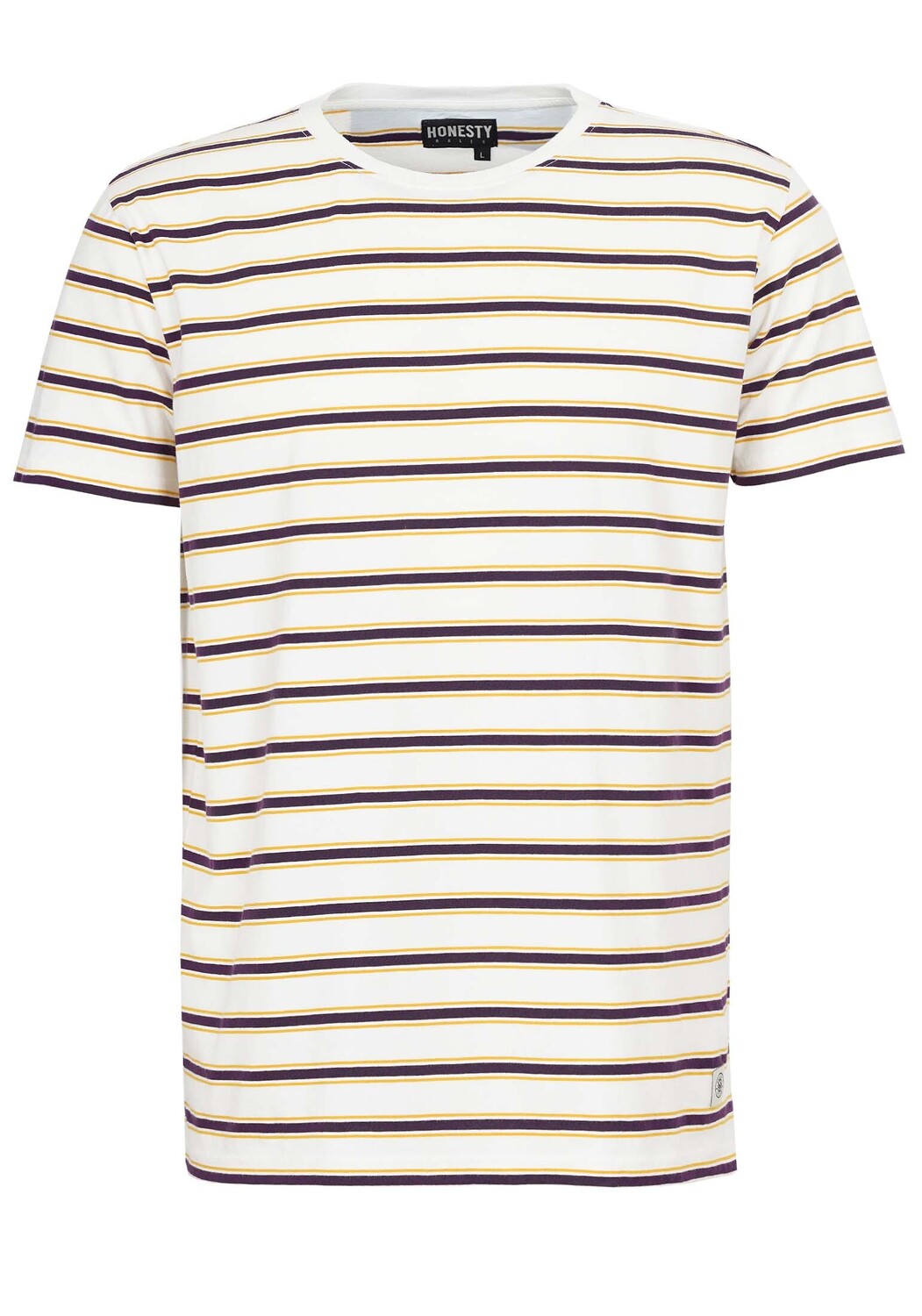 

Футболка HONESTY RULES s Duplex Striped, цвет white dark purple
