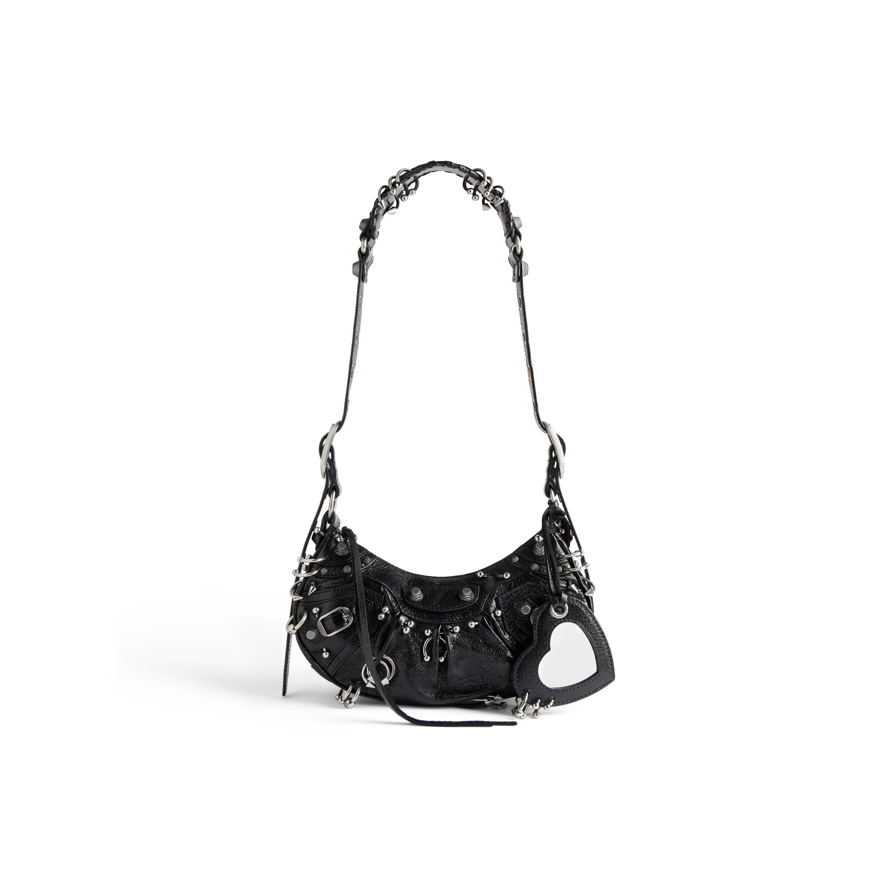 

Сумка через плечо Le Cagole XS с пирсингом BALENCIAGA, черный