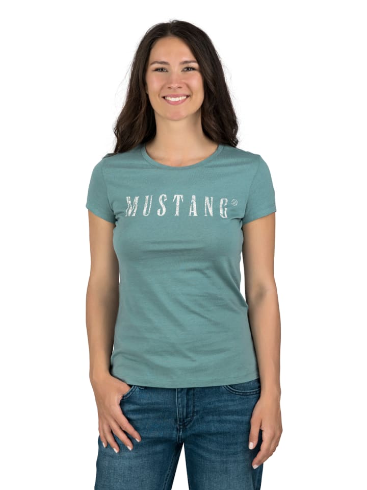 

Футболка Mustang, бирюзовый