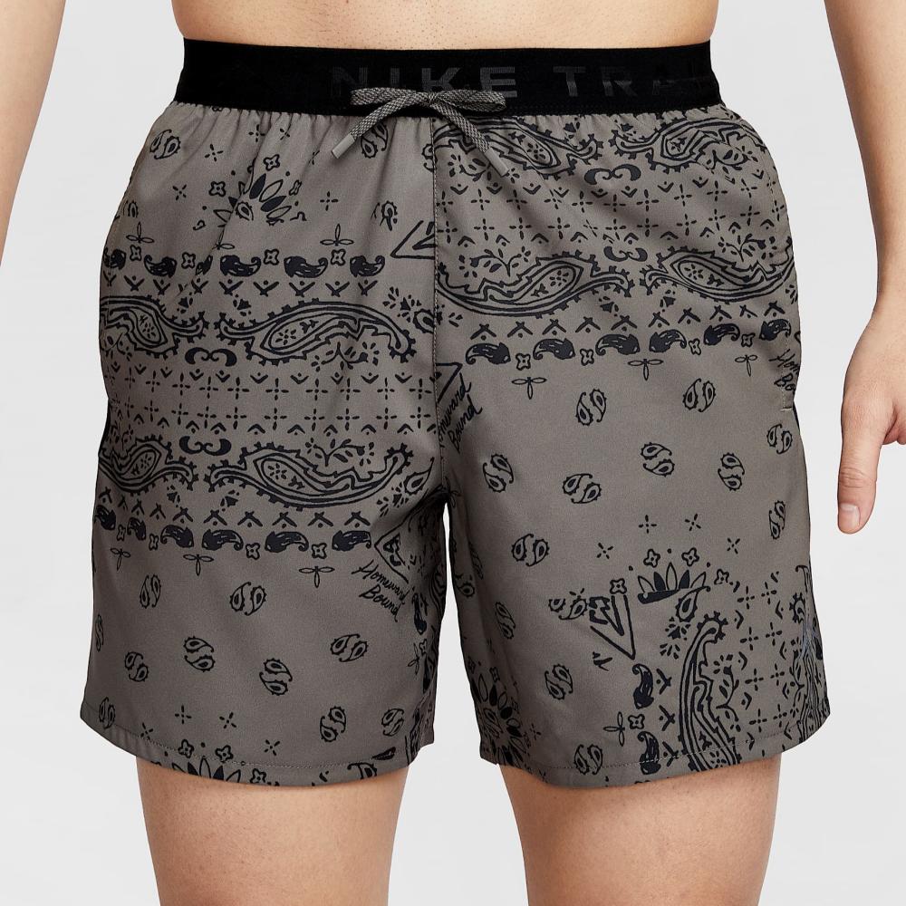 Nike Мужские шорты для трейла Dri Fit Cave Stone/Black/Black — фото 3