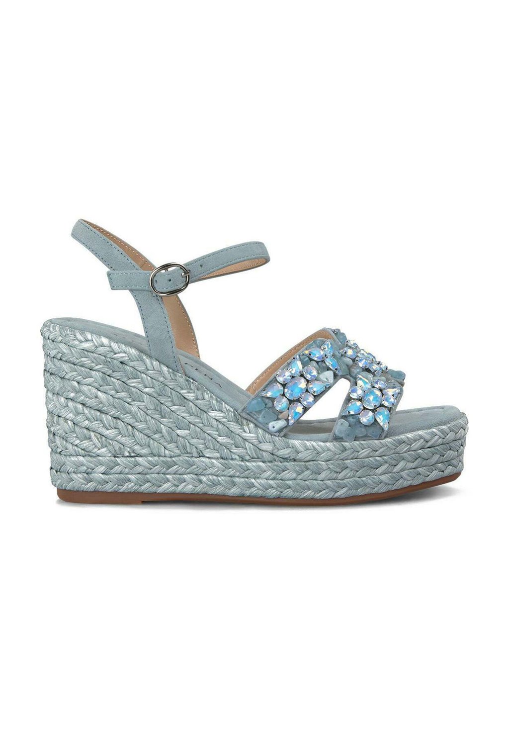 Босоножки на танкетке Espadrillas Alma en Pena, цвет Azul Jaspeado