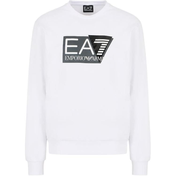 Emporio Armani Мужская белая футболка EA7 — фото 3