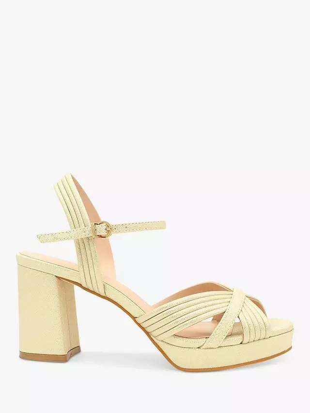 

Сандалии Paradox London Lagunas Metallic Platform, цвет champagne